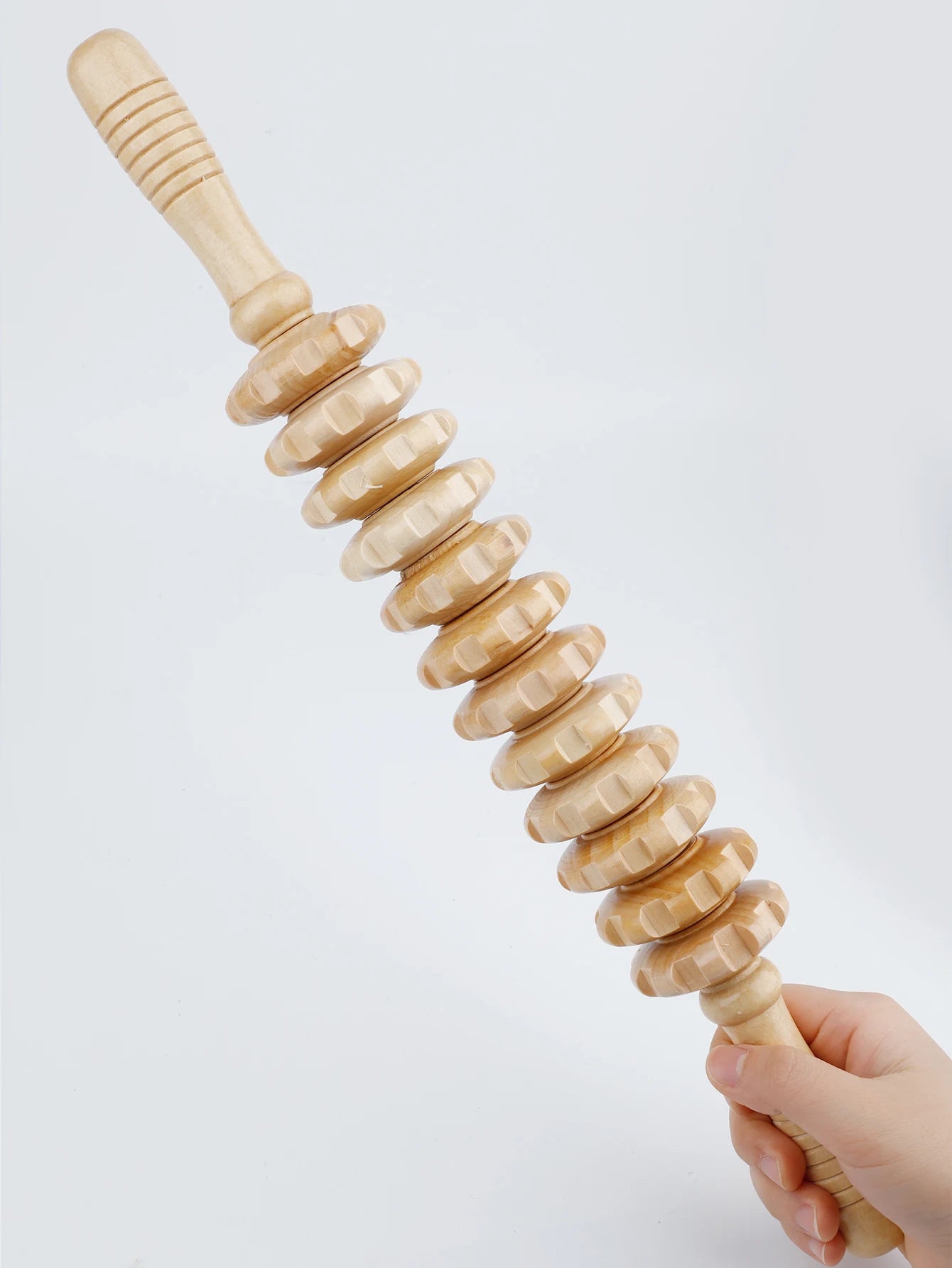 Wood Therapy Roller Gear Stick Massage Tool Cellulite Slimming Roller Massager Lymphatic Drainage Body Shaping Trigger Stick